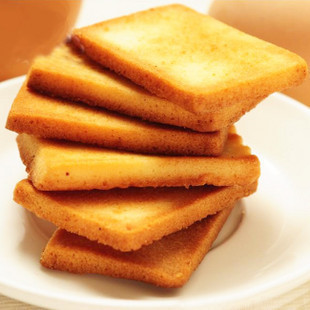  新品 超好吃 白鹤铁板鸡蛋煎饼 据说比面包干好吃N倍！250克散装