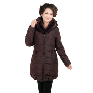  凡成嘉中老年羽绒服女装正品加厚大码羽绒妈妈装中长款羽绒服女