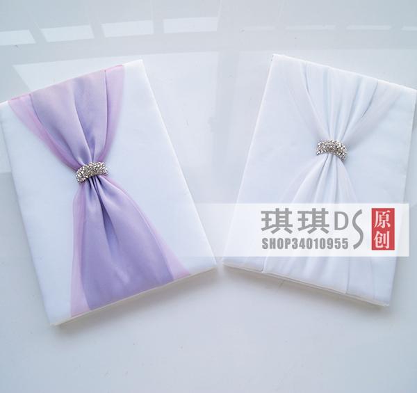 高档蝴蝶结钻饰 西式婚礼必备 签到本 签名簿/册 婚庆必备品 高档蝴蝶结钻饰 西式婚礼必备 签到本 签名簿/册 婚庆必备品