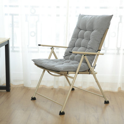 折叠椅子家用躺椅懒人靠背椅办公室午休椅学生寝室宿舍靠椅沙发椅