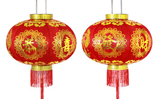  新年喜庆灯笼 工艺灯笼 装饰灯笼 恭喜发财大红灯笼 多规格可选