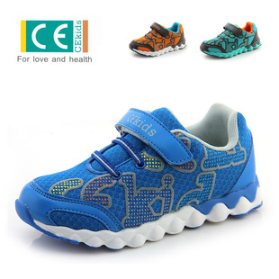  CE童鞋 春秋超轻透气网面网布鞋 中童男童运动鞋儿童休闲跑步鞋