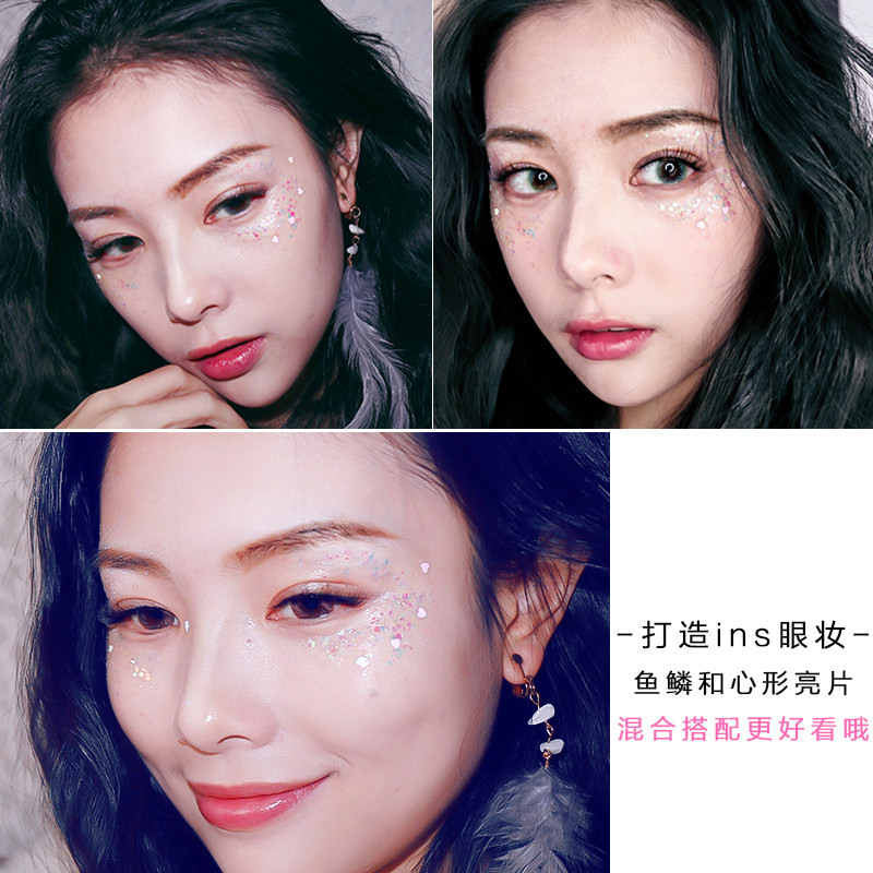 网红亮片啫喱膏闪粉仙女眼妆贴脸上贴纸闪片演出表演闪粉免胶水|ruв категории Косметика, тени - от Buy2taobao.com для оказания профессиональной услуги покупки агента Taobao