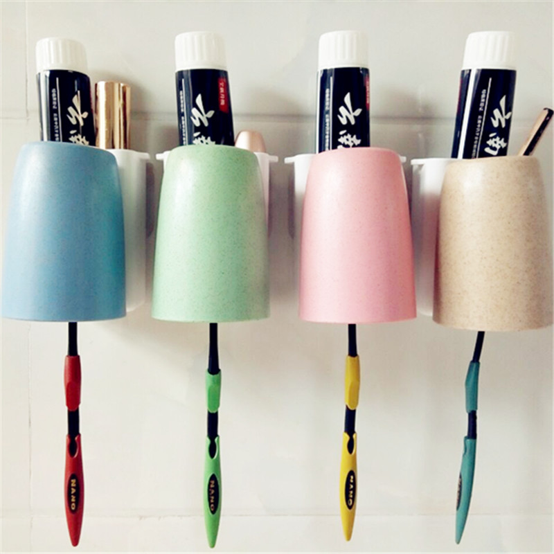 Suction wall Toothbrush holder Wash and rinse suit Wall hanging originality Tooth-cylinder Gargle toothbrush Cylinder port Brushing Cup suitin the Family/Personal Cleaning Tools , Sanitary appliances/Bathroom accessories , Toothbrush holder/Teeth bench category - from Buy2taobao.com to provide professional Taobao agent buy service