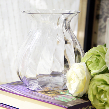 光影艺轩 欧式典雅透明玻璃花瓶 花器 花插 玻璃水培花瓶