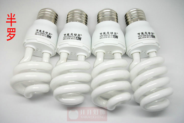 節能燈泡e27螺口2U螺旋型熒光燈台燈三基色家用電子超亮日光在類目 家裝主材, 光源, 其它光源中 - 來自Buy2taobao.com提供專業的淘寶代購服務
