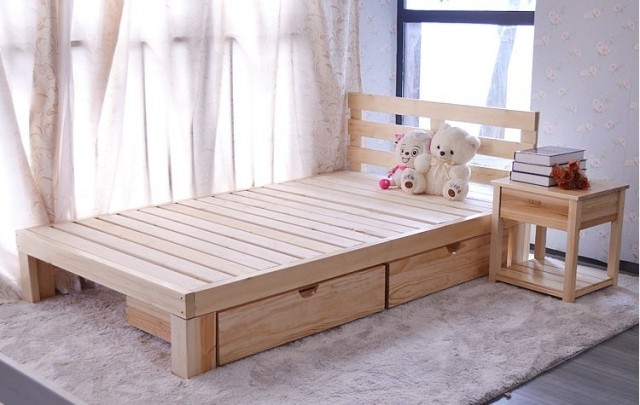 简易实木床哪种牌子好?简易实木床价格,简易实