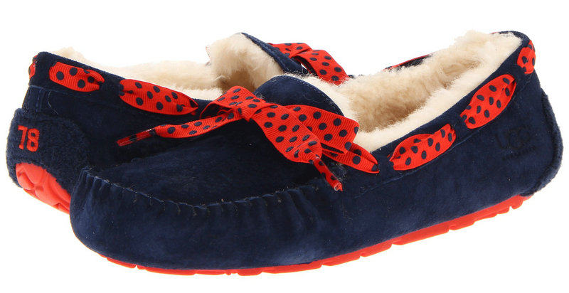 美国代购正品包邮 <em>UGG 女鞋</em>可爱波点蝴蝶结装