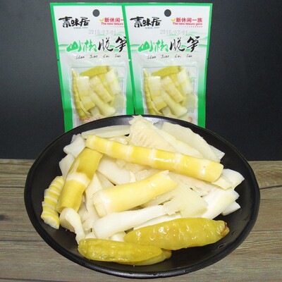 素味居山椒脆笋36g*30小包泡椒香辣罗汉笋条尖四川麻特产泡菜零食