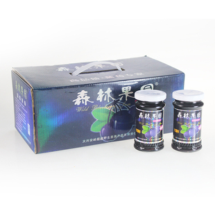  休闲零食 蓝莓果酱 超越野生蓝莓 东北大兴安岭特产170g/6件包邮