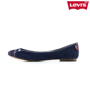  Levi's 李维斯 女士时尚宝蓝平底圆头单鞋原价399 03238-0002