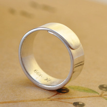 Old silversmith hand ring 999 sterling silver rings rings rings one thousand fine silver female Men Square retractable ring