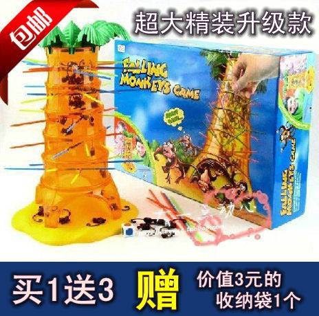 包邮 Mattel board game tipping monkey going down toys and parent-child interaction send bag