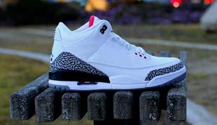  耐克乔丹3代女款篮球鞋 AIR JORDAN 乔三女鞋AJ3白水泥运动鞋男鞋