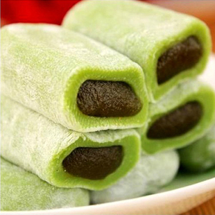  半糖主义 台湾进口 雪之恋 手造麻薯(绿茶口味)180g 超Q糯米丸子