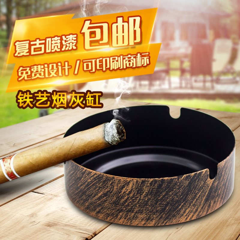 铁艺烟灰缸酒吧KTV网吧网咖酒店餐厅烟盅个性创意烟灰缸定制LOGO在类目 节庆用品/礼品, 创意礼品, 时尚烟灰缸中 - 来自Buy2taobao.com提供专业的淘宝代购服务