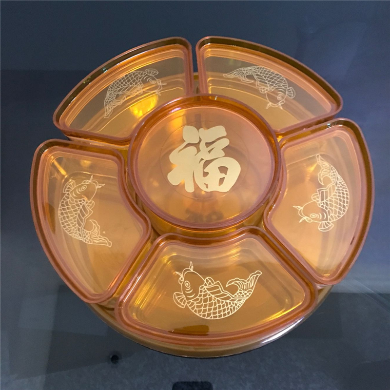 創意幹果盤 密封防潮零食分格堅果盤 客廳時尚歐式可旋轉大糖果盒在類目 餐飲具, 餐具, 果盆/果盤/果籃中 - 來自Buy2taobao.com提供專業的淘寶代購服務