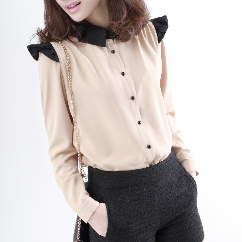 韩版淑女气质宽松翻...