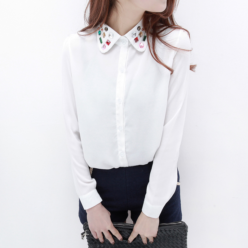 复古宝石翻领POLO领...