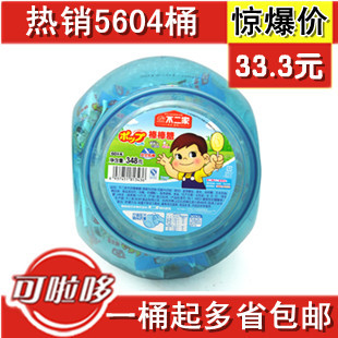  包邮 不二家棒棒糖60支罐装 2口味香醇牛奶+乳酸奶味桶装 糖果