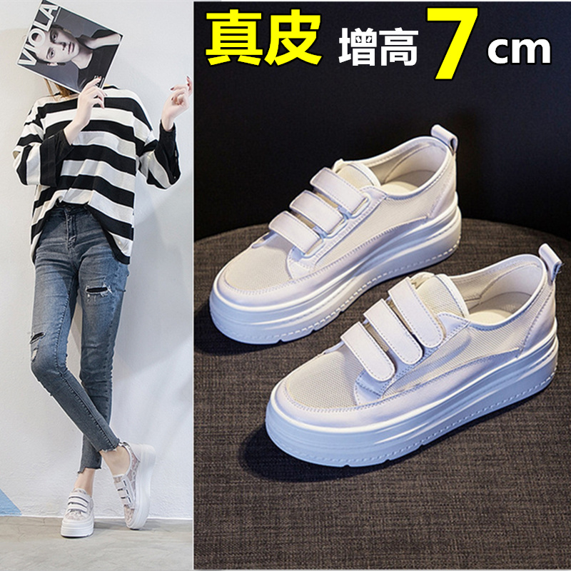 小白女2019夏款网红内增高女鞋网面透气白鞋百搭厚底松糕夏天网鞋|ruв категории Женская обувь, низкий чистка - от Buy2taobao.com для оказания профессиональной услуги покупки агента Taobao