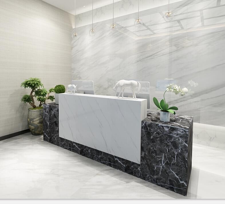 Reception The reception desk Cashier company Desk Paint to work in an office Front desk new pattern Imitation marble Hotelin the Business/Office Furniture , Supermarket Furniture , Cashier category - from Buy2taobao.com to provide professional Taobao agent buy service