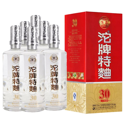 38度浓香型30年窖龄沱牌特曲500ml*6瓶整箱特价礼盒沱牌舍得酒
