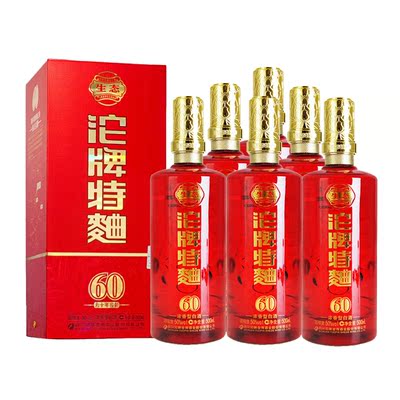 38度60年窖龄沱牌特曲500ml*6瓶整箱礼盒装婚宴喜酒沱牌舍得酒