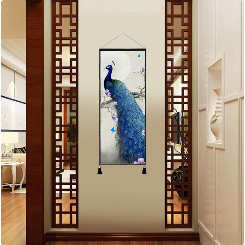 中式挂画壁画客厅玄关布艺床头挂布背景布挂毯壁毯壁挂中国装饰画在类目 居家布艺, 挂毯/壁毯中 - 来自Buy2taobao.com提供专业的淘宝代购服务