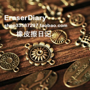  DIY饰品材料配件 复古 双环 合集 A 挂饰 150#