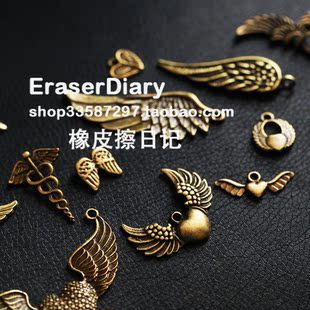  DIY饰品材料配件 复古 天使 翅膀 合集 挂饰132#