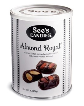 美国直邮see"s candies almond royal焦糖see s杏仁糖