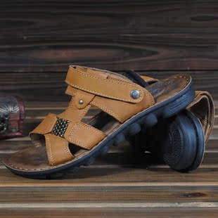  包邮 真皮凉鞋正品男士凉拖鞋 夏季套趾潮拖夹趾男凉鞋男式沙滩鞋