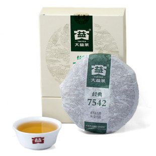  云南普洱茶叶 勐海茶厂301批 大益茶经典7542生茶150克 假一赔百