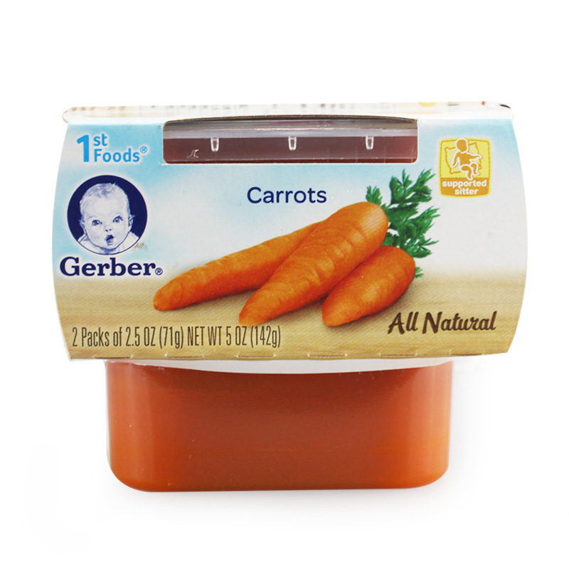 American imports Gerber Jiabao Section 1 Period Carrot Vegetable puree baby baby Complementary food 4in the Milk powder/Food supplement/Nourishment/Snacks , Infant food supplement , Fruit/Vegetables/Meat/Mixed mud category - from Buy2taobao.com to provide professional Taobao agent buy service
