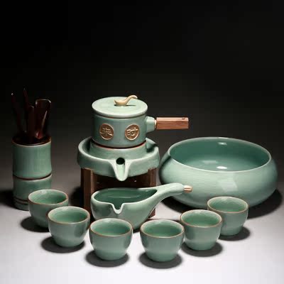 茶具套装家用石磨懒人陶瓷茶壶功夫茶杯半全自动时来运转泡茶器在类目 餐饮具, 茶具, 功夫茶具中 - 来自Buy2taobao.com提供专业的淘宝代购服务