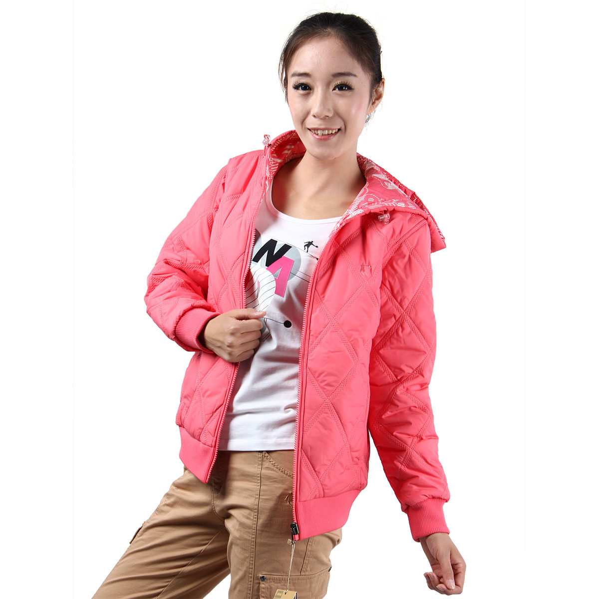 <em>乔丹</em>秋冬款棉服<em>乔丹</em>正品<em>女装</em>女运动服棉衣女棉
