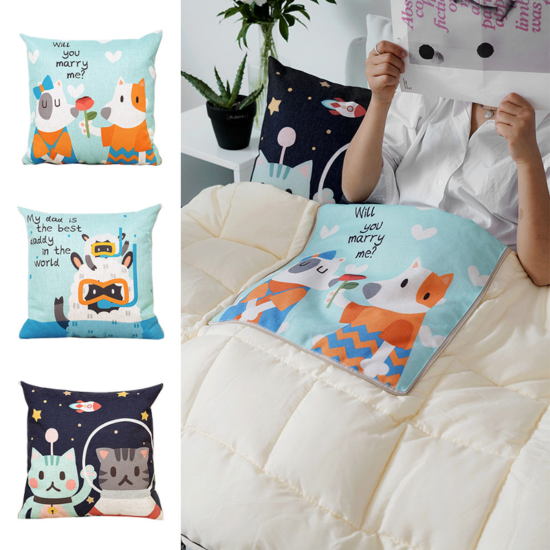 lovely Cartoon car bedroom Dual use Pillow Blanket multi-function Sofa cushions Pillow Siesta fold summer quiltin the Home Fabric , Pillow/Pillow category - from Buy2taobao.com to provide professional Taobao agent buy service
