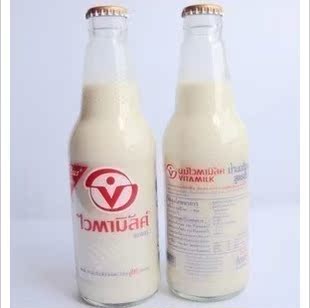 泰国进口饮料 特纯原味瓶装豆奶 杯浓郁营养维