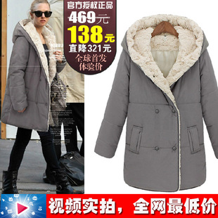  女士大码冬装新款棉衣女装棉服韩版中长款修身加厚棉袄外套女