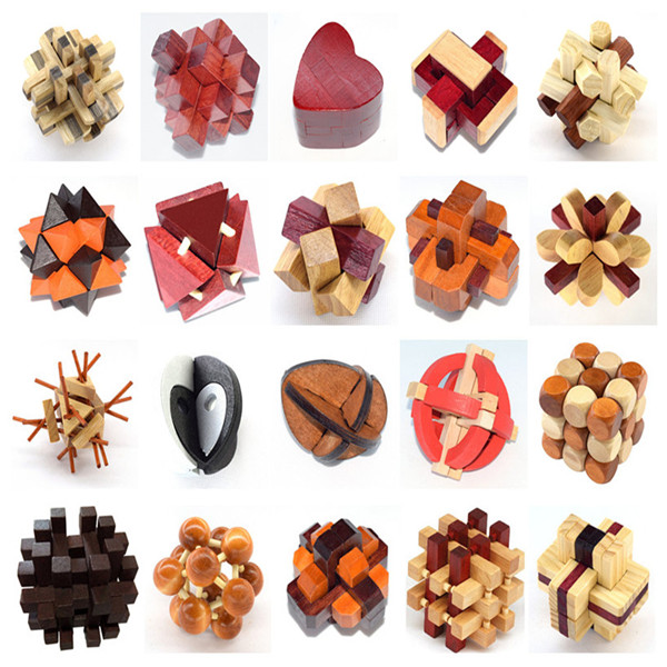 wooden adult Puzzle Toys Unlock School Holiday gifts Toys decompression Lubansuo Kong Ming Lock suit solid woodin the Toy/Childs/Puzzle/Building block/Model , Unlock/Maze/Cube/Intelligence toys , Unlock/Xie ring toys category - from Buy2taobao.com to provide professional Taobao agent buy service