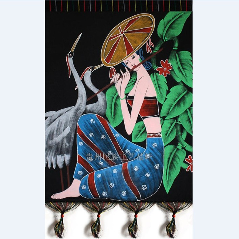 贵州蜡染装饰画少数民族特色工艺品加厚壁挂画蜡染餐厅民族风挂画|ruв категории Ручная работа, национальных меньшинств, в особенности ремесла, мяо характеристики, мяо батик - от Buy2taobao.com для оказания профессиональной услуги покупки агента Taobao