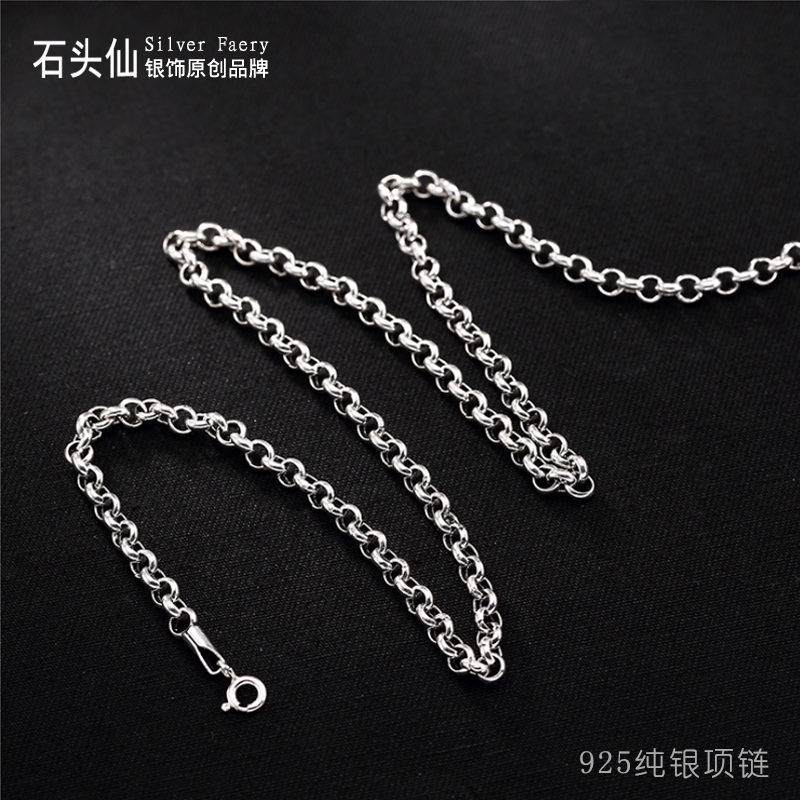 quality goods S925 Sterling Silver sweater chain have cash less than that is registered in the accounts the republic of korea fashion Retro literature Versatile Thai Silver Pearl Necklacein the Accessories/Fashion Jewelry, Necklace category - from Buy2taobao.com to provide professional Taobao agent buy service