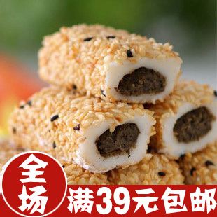  满39元包邮台湾特产雪之恋三叔公手造麻薯/麻糬（芝麻味）180g