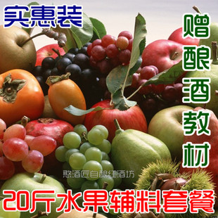  20斤水果酒酿酒辅料套餐 枸杞柿子甘蔗火龙果枣酒/实惠普通装