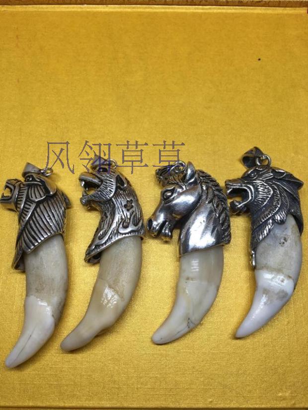 爆款推荐纯银大号牙齿加工包银套项链吊坠DIY配件男女生日礼物|ruв категории Украшения,ювелирные изделия, кулон/кулон - от Buy2taobao.com для оказания профессиональной услуги покупки агента Taobao