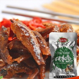  超好吃新品口水娃 湖南特产鱼干 小鱼仔16g小包装 酱汁牛肉味