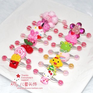  Q95宝宝弹簧夹 婴儿童发饰头饰 拉拉夹 发夹 大集合(1个)