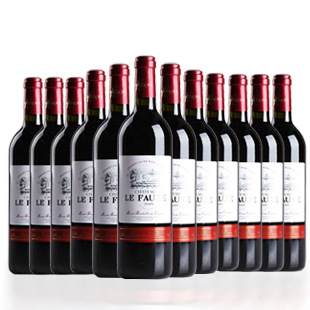  【嗨酒网】法国原瓶进口红酒 法国女郎 AOC干红葡萄酒 12瓶装