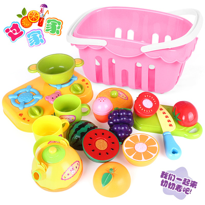 仿真过家家益智儿童玩具水果蔬菜切切看厨房玩具切切乐切菜套装